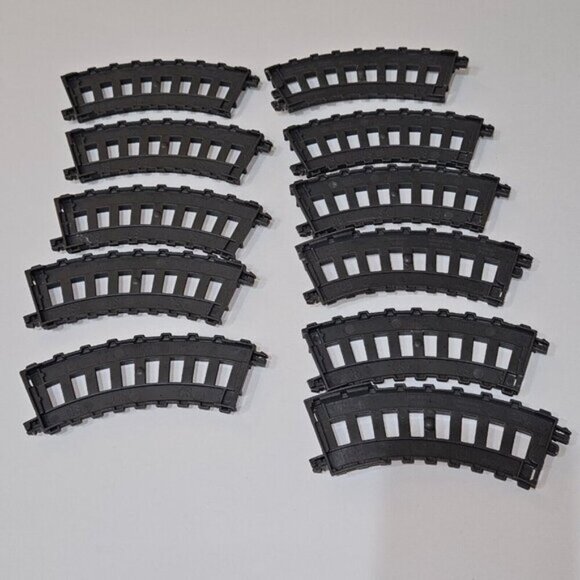 32 Thomas Trackmaster Gray Train Track Lot Mixed Straight Curved Switch End - Picture 5 of 12